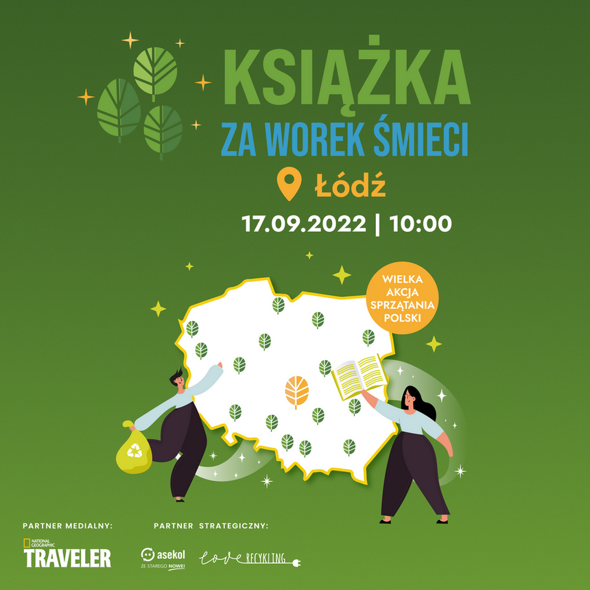 „Książka za worek śmieci" fot. ŁÓDŹ.PL