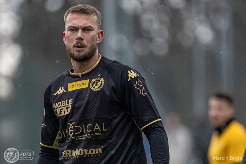 RTS Widzew Łódź, Kristoffer Normann Hansen fot. Marcin Bryja